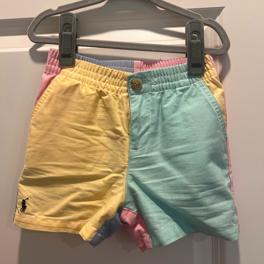 RALPH LAUREN Toddler Multi-Colored Logo Shorts